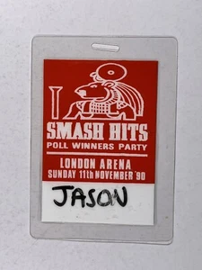 Jason Donovan Laminat Pass Smash Hits Poll Winners Partei November 11th 1990 - Zdjęcie 1 z 12