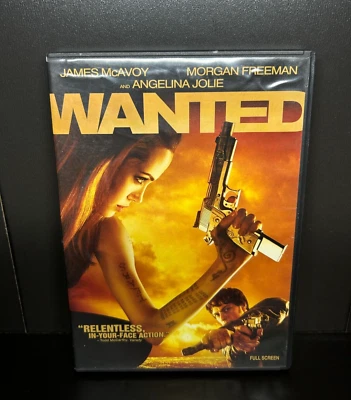 Wanted DVD Angelina Jolie Classic Action Movie Great Condition Same Day Shipping Foto 1 de 3