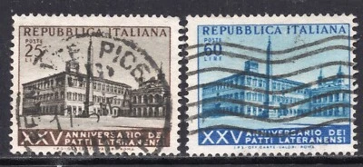 5047 - Italy 1954 - The 25th Anniversary of the Lateran Pacts- Used Set - Image 1 of 2