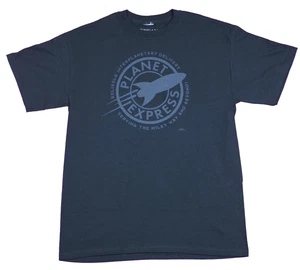 Futurama Mens T-Shirt - Distressed Planet Express Interplanetary Delivery Logo - Picture 1 of 1