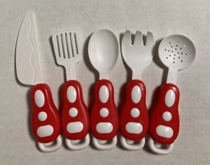 Juego de 5 utensilios de cocina de plástico para niños cocina de juguete de cocina juego de 5 - Imagen 1 de 3