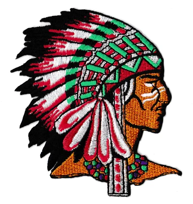 NAGA PATCHES Écusson patche Indien Sioux thermocollant hotfix patch brodé