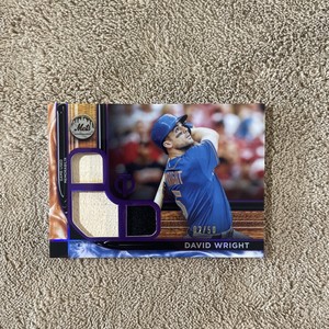2022 Topps Tribute - Tribute Triple Relics Purple #TTR-DW David Wright /50 (MEM)