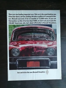 Renault Dauphine 1963 de colección anuncio a color original página completa - Imagen 1 de 1