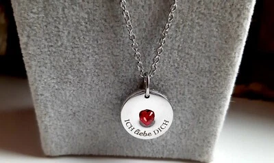 Halskette aus Edelstahl "Ich Liebe Dich°. - Bild 1 von 3
