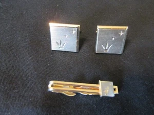 Vintage Swank Cufflinks & Tie Bar - Picture 1 of 3