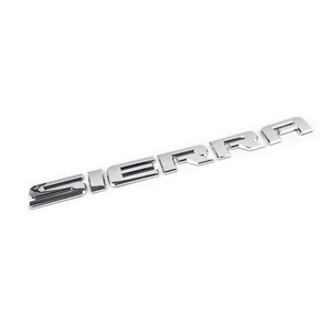 1pc GMC 2007-20 Sierra OEM Chrome Front Door / Tailgate Badge Emblem Nameplate - Picture 1 of 6
