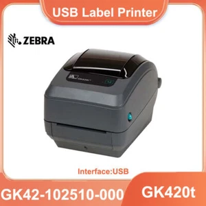 Zebra GK420t 203dpi Thermal Barcode Label Printer USB Port GK42-102510-000 - Afbeelding 1 van 8