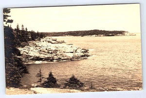 Sand Beach Bar Great Head Mount Desert Island Maine Photo Postcard C042 - Picture 1 of 2
