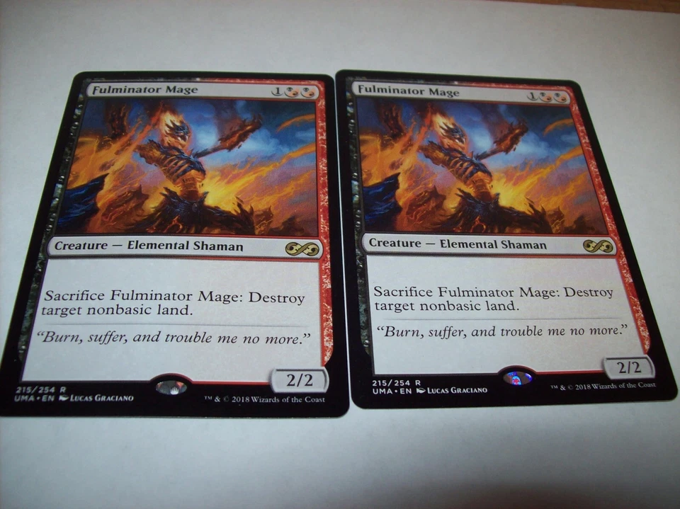 (2) FULMINATOR MAGE RARE ULTIMATE MASTERS CREATURE FREE SHIPPING WITH TRACKING - Image 1 of 1