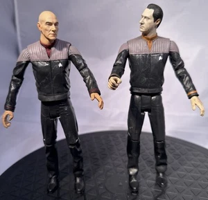 Art Asylum 2002 Star Trek Nemesis - Capt. Jean-Luc Picard + Data Figures - Picture 1 of 8