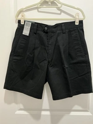 Pantalones Cortos Dockers Premium 34 Para Hombre Negro Algodón Sarga Plisado Frontal Nuevo Con Etiquetas Foto 1 de 4