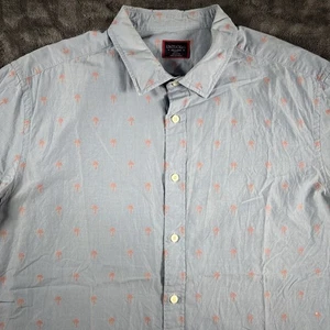 UNTUCKit Hamilton XX camicia uomo grande stampa palme manica corta casual - Foto 1 di 6