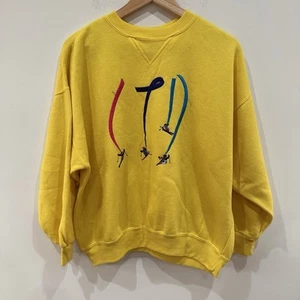 Vintage 90s Skiing Limited Too Kids Crewneck with small staining - Picture 1 of 5