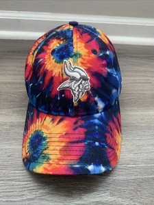 Minnesota Vikings Hat Cap Women Tie Dye Crucial Catch New Era 9Twenty Football - Picture 1 of 6