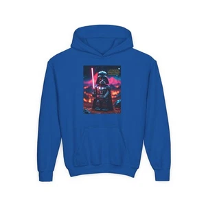 Darth Vader, Star Wars,  Youth Heavy Blend Hooded Sweatshirt - Picture 1 of 19