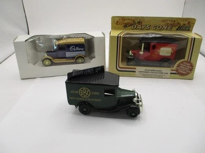 Corgi/Lledo Models of Days Gone Delivery Van lot of 3, Echo, BBC and Cadbury NM - Image 1 of 4