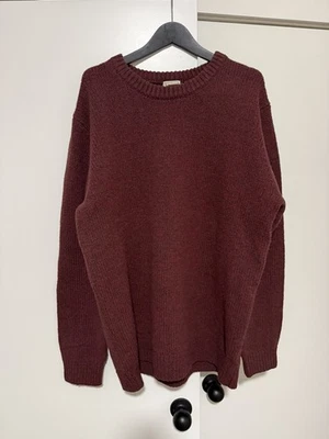 LL Bean Lambs Wool Sweater - Crew Neck - Burgundy (Mens XXL-Tall) - Image 1 of 4