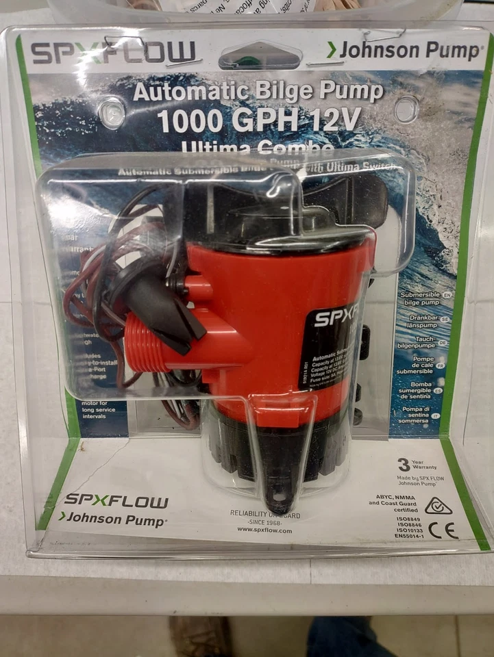 Bomba de sentina automática SPXFLOW 1000GPH bomba Johnson Foto 1 de 1