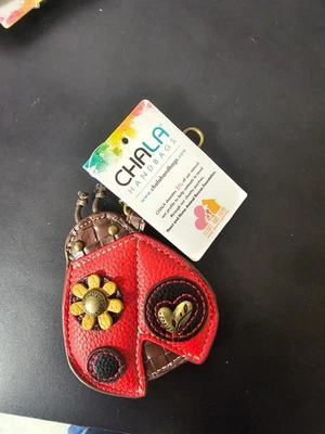 Chala Llavero Monedero Ladybug Monedero Accesorio 5x5x.03" Nuevo con Etiquetas Foto 1 de 2