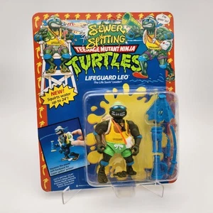 1992 Playmates Toys TMNT "LIFEGUARD LEO" Action Figure MOC Unpunched Sealed - Picture 1 of 18