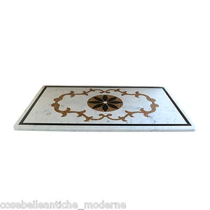 Classic Design Marble Inlay Table With Intarsia In Hard Stones - Picture 1 of 1
