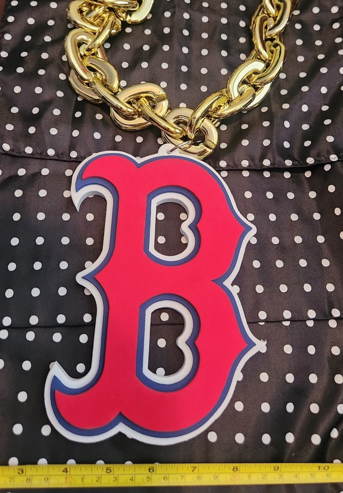 Boston Red Sox Oversized MLB Fan Chain Necklace Foam   - Image 1 of 1