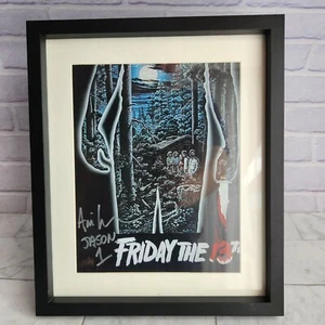 Jason Friday 13th signed Movie Poster Ari Lehman Autogramm gerahmt Beckett COA - Bild 1 von 4