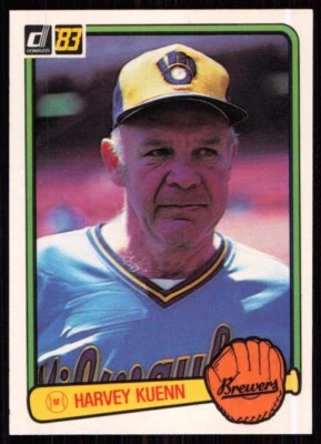 1983 Donruss Harvey Kuenn Milwaukee Brewers #608 - Image 1 of 2
