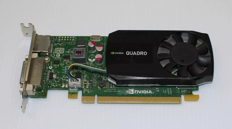 DELL/HP NVIDIA Quadro K620 GPU | 2GB DDR3 DVI Graphics Card-Half Height OEM - Image 1 of 1