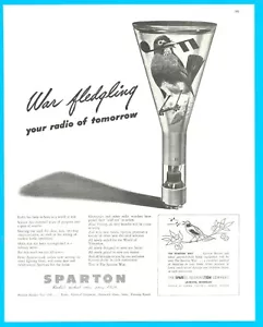 1943 WWII SPARTON RADIO communication vintage PRINT AD Jackson Michigan wartime - Picture 1 of 5