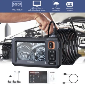 Single Lens Car Borescope Inspection Camera 4.5"Screen1080P Endoscope Cam Tester - Picture 1 of 19