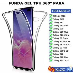 Funda TPU 360 Samsung Galaxy S7 S8 6.2 S9 S10 S10e S20 S21FE 5G S22 Normal Edge - Imagen 1 de 8