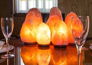 3-5KG 100% Pure Himalayan Crystal Salt Lamp Natural Healing IONES Therapeutic - Picture 1 of 7