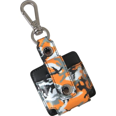DOLCE & GABBANA Airpods Case Camouflage Print Leather Metal Accessory 370usd - Image 1 of 4