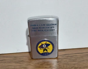 Vintage  Military  Lighter  784th. A.C.&W. Squadron Snow Mountain Fort Knox, KY - Picture 1 of 7