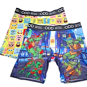 ODD Boxer Briefs SpongeBob SquarePants Ninja Turtles Mens Large 2 Pair Lot NWT - Picture 1 of 11
