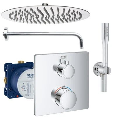 Grohe Unterputz Duscharmatur Grohtherm Duschset Kopfbrause Inkl. THERMOSTAT✅ - Bild 1 von 4