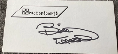BILL ELLIOTT Personally Autographed Signed NASCAR Card RACING FreeShip - Image 1 of 2