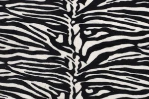 Luxury Double Sided Coral Cuddle Fleece Fabric Material - WHITE ZEBRA - Picture 1 of 1