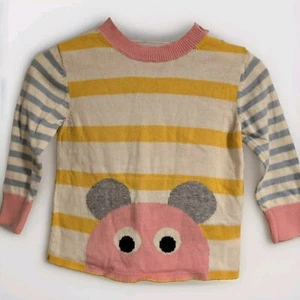Stella McCartney Baby Girl Knit Sweater Striped Miyse Size 9mos - Picture 1 of 9