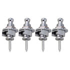 4pcs Chromium Zinc Alloy Skidproof StrapLock Pins Easy to Release and Install