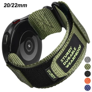 Bracelet bracelet en nylon robuste 20/22 mm pour montre Samsung Galaxy 3 4 5 6 classique active - Photo 1 sur 23