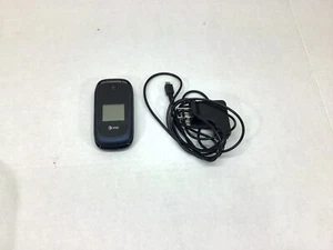 AT&T Flip Phone Blue Specs Unknown As Is Untested - Picture 1 of 4