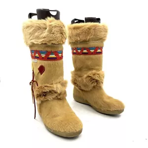 Tecnica hellbraune rote Fell Winterstiefel Damen Größe EU 38 - Bild 1 von 9