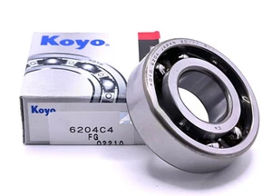 NEW KOYO 6204 C4 Ball Bearing Premium Brand Koyo 20x47x14mm OPEN, NO SEALS - Picture 1 of 3