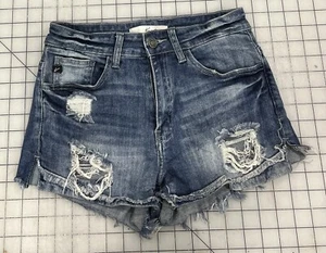 Kancan Jean Shorts Ripped 3 Distressed I5 - Picture 1 of 11