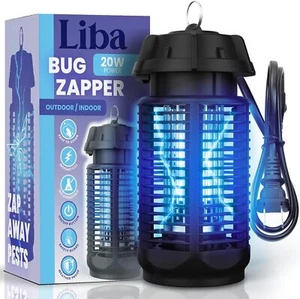 LiBa Electric Bug Zapper, Outdoor & Indoor Insect Killer with Switch – 4000V Pow - Picture 1 of 4