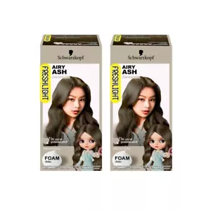 2x SCHWARZKOPF FreshLight Hair Dye Airy Ash Color Blythe Foam Professional - Picture 1 of 9