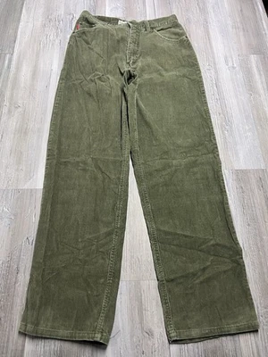 Vintage Bugle Boy Corduroy Pants Mens Sz 30x30 Green Straight Leg Skater Grunge - Image 1 of 4